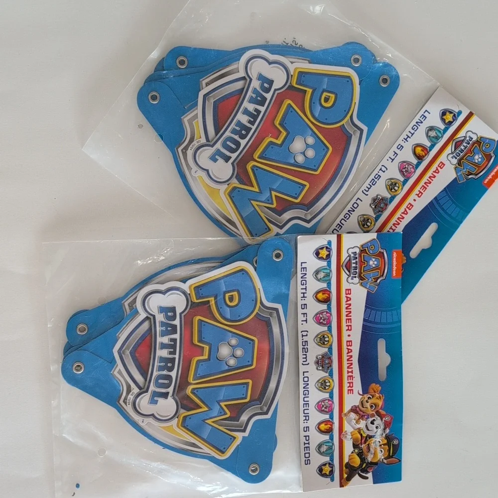 Paw Patrol Blue Party Banner - 2 Included! - Picture 4 of 4